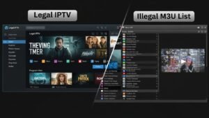Comparativo: IPTV Legal vs. Lista M3U Ilegal