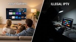 Comparação: Opções Legais vs IPTV Ilegal