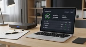 Comparação profissional de players IPTV num ambiente de decisão técnica