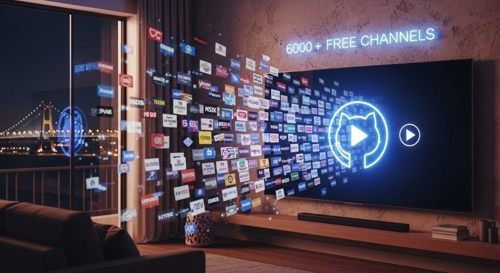 free 6000 iptv playlist github